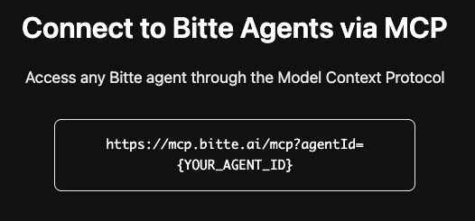 luis (@microchipgnu) on Twitter photo Our first plan at <a href="/BitteProtocol/">Bitte</a> was one monster MCP server loaded with tools and on-demand agents.
Turns out it’s cleaner to auto-spin an MCP server for each agent and expose its skills one-by-one.
So the mega server is gone. Starting today you can connect straight to every Our first plan at <a href="/BitteProtocol/">Bitte</a> was one monster MCP server loaded with tools and on-demand agents.
Turns out it’s cleaner to auto-spin an MCP server for each agent and expose its skills one-by-one.
So the mega server is gone. Starting today you can connect straight to every