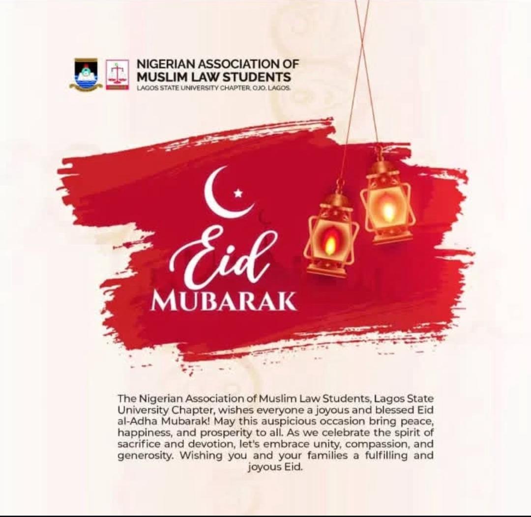 LasuNamlas's tweet photo. Eid Mubarak! 🌙✨ As we celebrate Eid al-Adha, let's spread kindness, compassion &amp; generosity. May Allah bless our families, communities &amp; nations with peace &amp; prosperity. #EidAlAdha #EidMubarak2025 https://t.co/nROPPqzElG