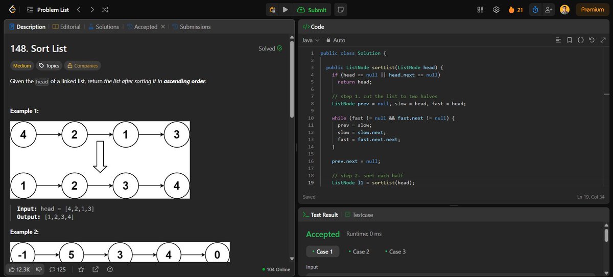 surajshinde_87's tweet photo. Day 24 of my #DSAChallenge
π Tackled complex Linked List & String problems in Java
Solved
@LeetCode
#148
#2
#2434
Feeling more confident with pointers & logic every day!
#Day24 #LeetCode #SurajShinde #100DaysOfCode #LinkedList #ProblemSolving #Java https://t.co/rlpGZzBG2f