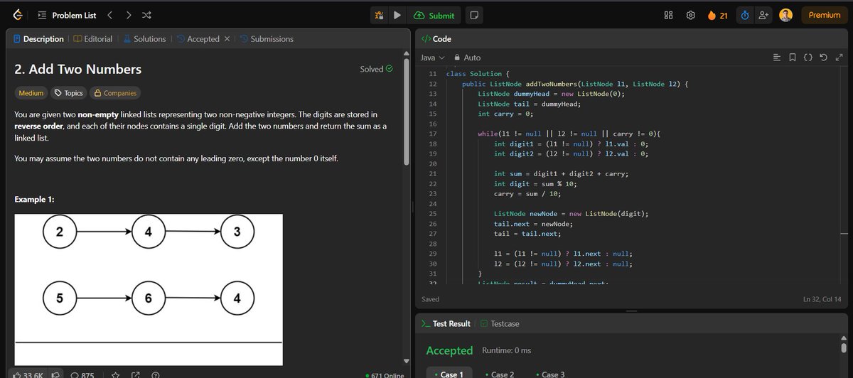surajshinde_87's tweet photo. Day 24 of my #DSAChallenge
π Tackled complex Linked List & String problems in Java
Solved
@LeetCode
#148
#2
#2434
Feeling more confident with pointers & logic every day!
#Day24 #LeetCode #SurajShinde #100DaysOfCode #LinkedList #ProblemSolving #Java https://t.co/rlpGZzBG2f