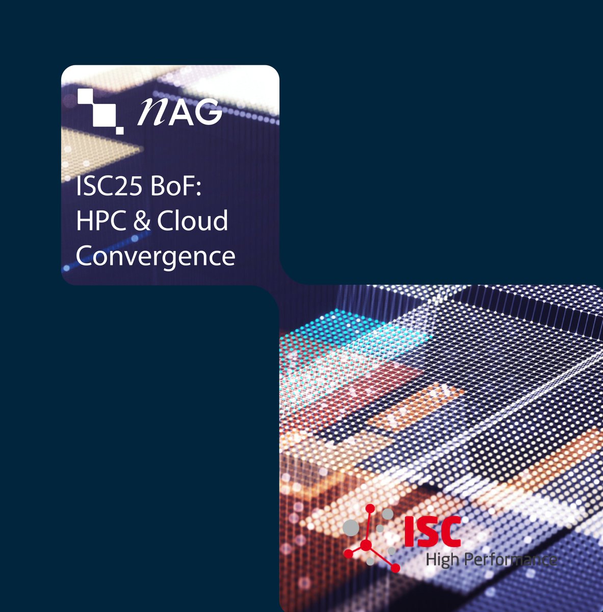 nAG (@nagtalk) on Twitter photo Join us at the #ISC2025 BoF "HPC & Cloud Convergence", 10.6.25 17:15, exploring how scientific computing challenges demand more integrated, flexible infrastructures—bringing together #HPC, #AI/#ML, and #cloud
Panelists from <a href="/googlecloud/">Google Cloud</a> <a href="/CERNopenlab/">CERN openlab</a> <a href="/NAGTalk/">nAG</a> <a href="/CSCfi/">CSC</a> <a href="/merckgroup/">Merck</a> Join us at the #ISC2025 BoF "HPC & Cloud Convergence", 10.6.25 17:15, exploring how scientific computing challenges demand more integrated, flexible infrastructures—bringing together #HPC, #AI/#ML, and #cloud
Panelists from <a href="/googlecloud/">Google Cloud</a> <a href="/CERNopenlab/">CERN openlab</a> <a href="/NAGTalk/">nAG</a> <a href="/CSCfi/">CSC</a> <a href="/merckgroup/">Merck</a>
