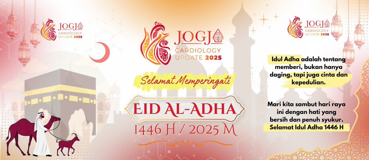 JCU_2025's tweet photo. [Selamat Hari Raya Idul Adha 1446 H]

Taqabbalallahu minna wa minkum
Semoga Allah menerima amal ibadah dan pengorbanan kita, serta menguatkan hati untuk terus berbagi dan peduli kepada sesama. https://t.co/5FQfsarc1A