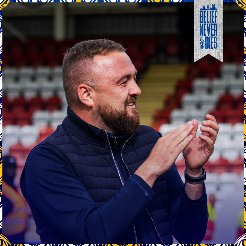 ChesterFC's tweet photo. “The reaction from the fans after the final whistle showed a key component for any success at Chester Football Club; a real togetherness between everyone at the club.”

An update from Manager, Calum McIntyre. 👇