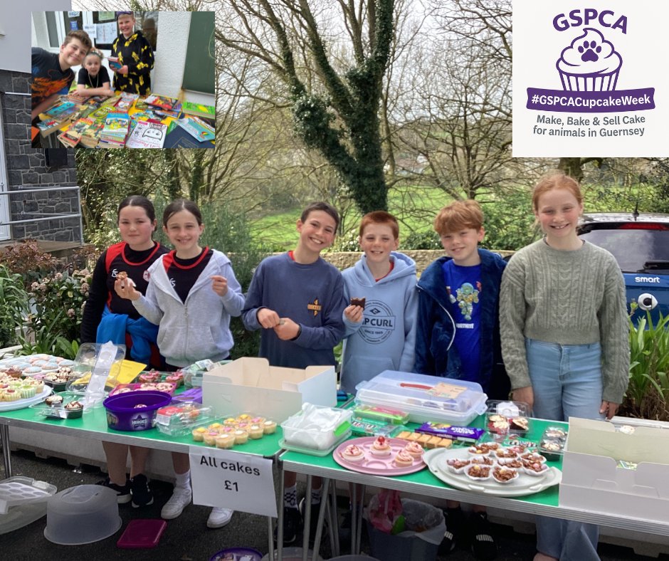 Huge thanks to all at Blanchelande College LBG making, baking and selling cake in aid of GSPCA #GSPCACupcakeWeek gspca.org.gg/blog/huge-than…