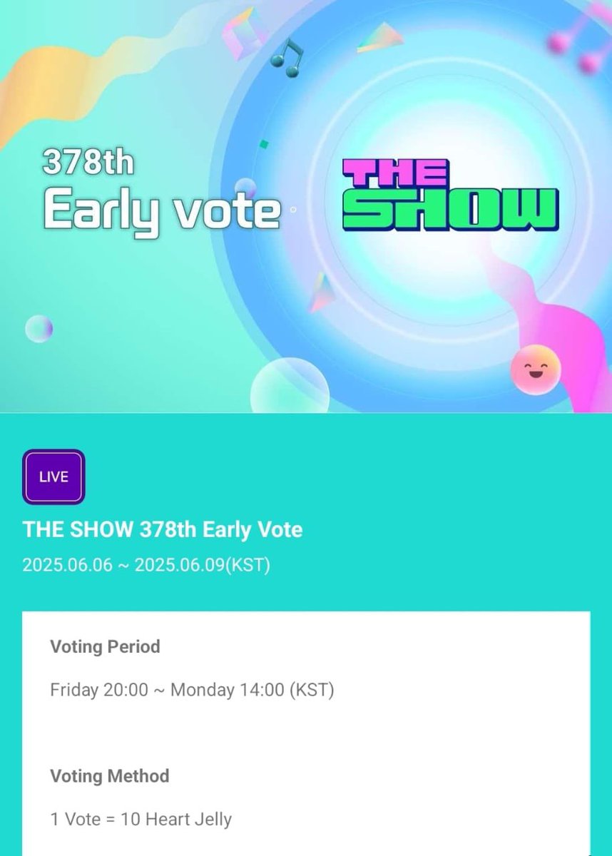 ‼️ Voting for N.Flying STARTS ‼️

Vote for N.Flying’s ‘Everlasting’ on THE SHOW:
📲STAR PLANET
🗓June 6th ~ 9th ( 2PM KST )

Detailed guides and daily reminders will be posted through our voting account <a href="/NFlying_Intl/">N.Flying Events and Projects</a>

#NFlying #엔플라잉 
<a href="/NFlyingofficial/">엔플라잉 (N.Flying)</a>