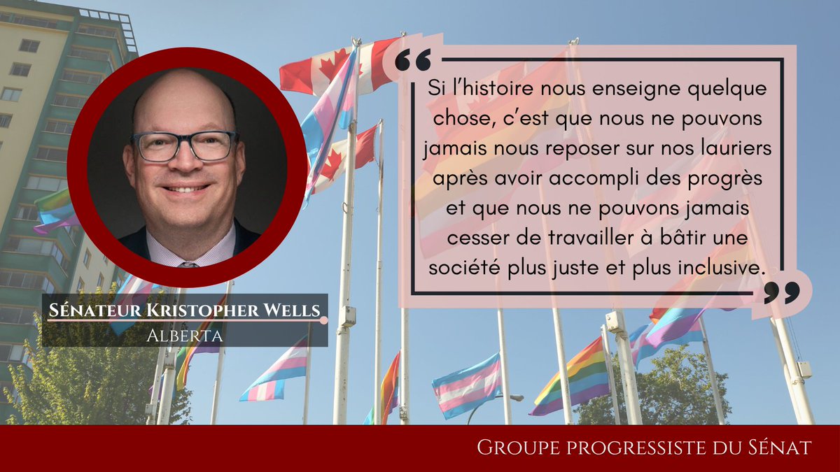 Les progressistes (@prog_senat) on Twitter photo Cette semaine, le sénateur <a href="/KristopherWells/">Dr. Kristopher Wells</a> a fait sa première intervention au #SenCA, faisant une déclaration sur la saison de la fierté, après avoir accueilli les Drag Kings HercuSleaze et Cyril Cinder à la chambre. Lisez/regardez ici : theprogressives.ca/fr/au-senat/de…
#polcan Cette semaine, le sénateur <a href="/KristopherWells/">Dr. Kristopher Wells</a> a fait sa première intervention au #SenCA, faisant une déclaration sur la saison de la fierté, après avoir accueilli les Drag Kings HercuSleaze et Cyril Cinder à la chambre. Lisez/regardez ici : theprogressives.ca/fr/au-senat/de…
#polcan