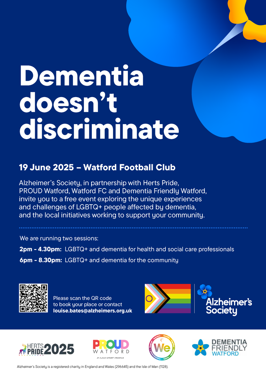 Care England 💚 (@careengland) on Twitter photo Care England is pleased to share details of an important event from the <a href="/alzheimerssoc/">Alzheimer's Society</a> exploring the unique experiences of LGBTQ+ people affected by dementia.
This is a valuable opportunity to support inclusive conversations and share best practice in dementia care. Care England is pleased to share details of an important event from the <a href="/alzheimerssoc/">Alzheimer's Society</a> exploring the unique experiences of LGBTQ+ people affected by dementia.
This is a valuable opportunity to support inclusive conversations and share best practice in dementia care.