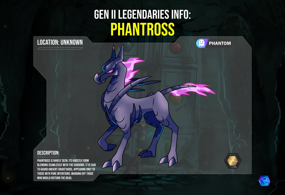 Revomon Novus - Release 2025 π (@revomonvr) on Twitter photo 4/15 Info on Gen II Legendary Revomon: PHANTROSS  
Monster fact sheet π 
#MonsterTaming #MonsterBattle #RPG #Gaming #Fakemon #CasualGaming #revomon #mobilegames 4/15 Info on Gen II Legendary Revomon: PHANTROSS  
Monster fact sheet π 
#MonsterTaming #MonsterBattle #RPG #Gaming #Fakemon #CasualGaming #revomon #mobilegames