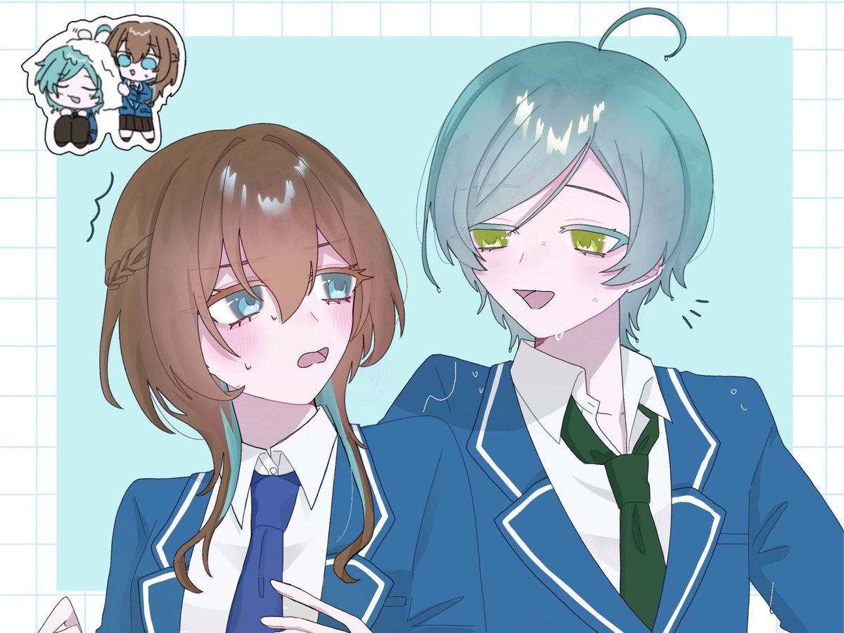 自カプ可愛いすぎるんだ㌔🥹🩵