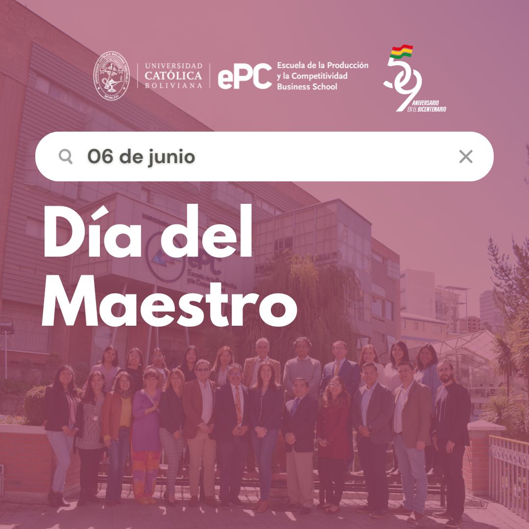 ePC_UCB's tweet image. 🎉 ¡Feliz Día del Maestro! 📚

Desde la ePC – UCB, agradecemos a todos nuestros profesores por su entrega, vocación y compromiso con la formación de líderes para el futuro.

👏 ¡Gracias por inspirar y transformar vidas!

#DíaDelMaestro #GraciasProfes #ePCUCB