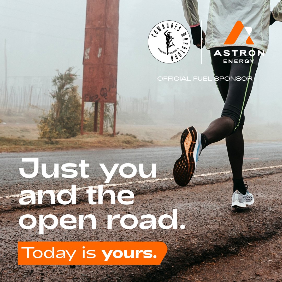 Astron Energy (@astronenergysa) on Twitter photo Today is yours to get out there and conquer the <a href="/ComradesRace/">ComradesRace</a>, athletes! 🤩 Keep up the energy and good luck from Astron Energy.
#AstronEnergy #Comrades2025 #TodayIsYours Today is yours to get out there and conquer the <a href="/ComradesRace/">ComradesRace</a>, athletes! 🤩 Keep up the energy and good luck from Astron Energy.
#AstronEnergy #Comrades2025 #TodayIsYours