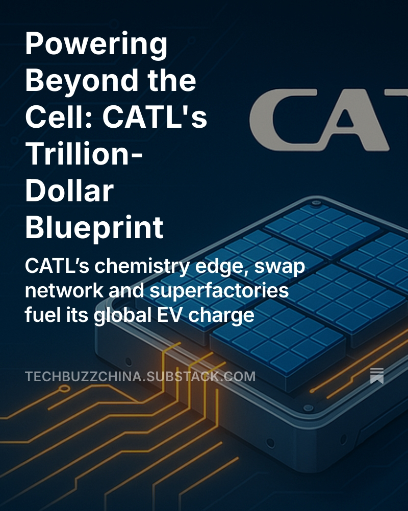 Battery swapping is now infrastructure. In China, fleets swap in 3 mins, cut costs, and keep moving. CATL sees swapping as more than EV power—it could reshape the energy grid. The real question: who controls the system?
substack.com/@techbuzzchina…