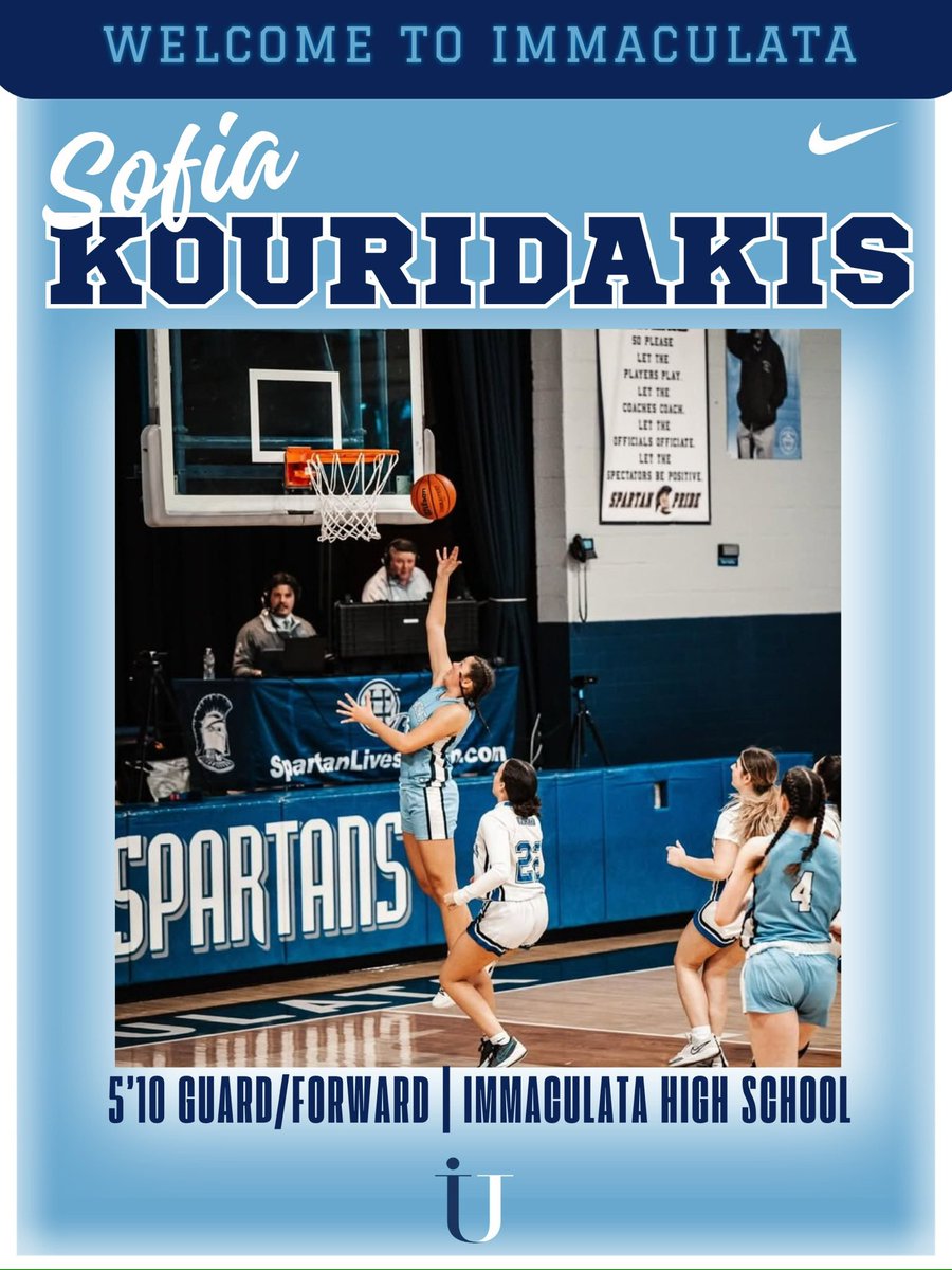 𝐖𝐄𝐋𝐂𝐎𝐌𝐄, 𝐂𝐋𝐀𝐒𝐒 𝐎𝐅 𝟐𝟎𝟐𝟗! 

𝐒𝐨𝐟𝐢𝐚 𝐊𝐨𝐮𝐫𝐢𝐝𝐚𝐤𝐢𝐬: 5’10 G/F
𝐇𝐨𝐦𝐞𝐭𝐨𝐰𝐧: Bridgewater, NJ
𝐇𝐒/𝐀𝐀𝐔: Immaculata/NJ Panthers
𝐂𝐥𝐚𝐬𝐬: First Year
𝐌𝐚𝐣𝐨𝐫: Exercise Sci/ Pre-PT

Ready for Sof to make an impact on our program! Let’s get it! 💙🏀