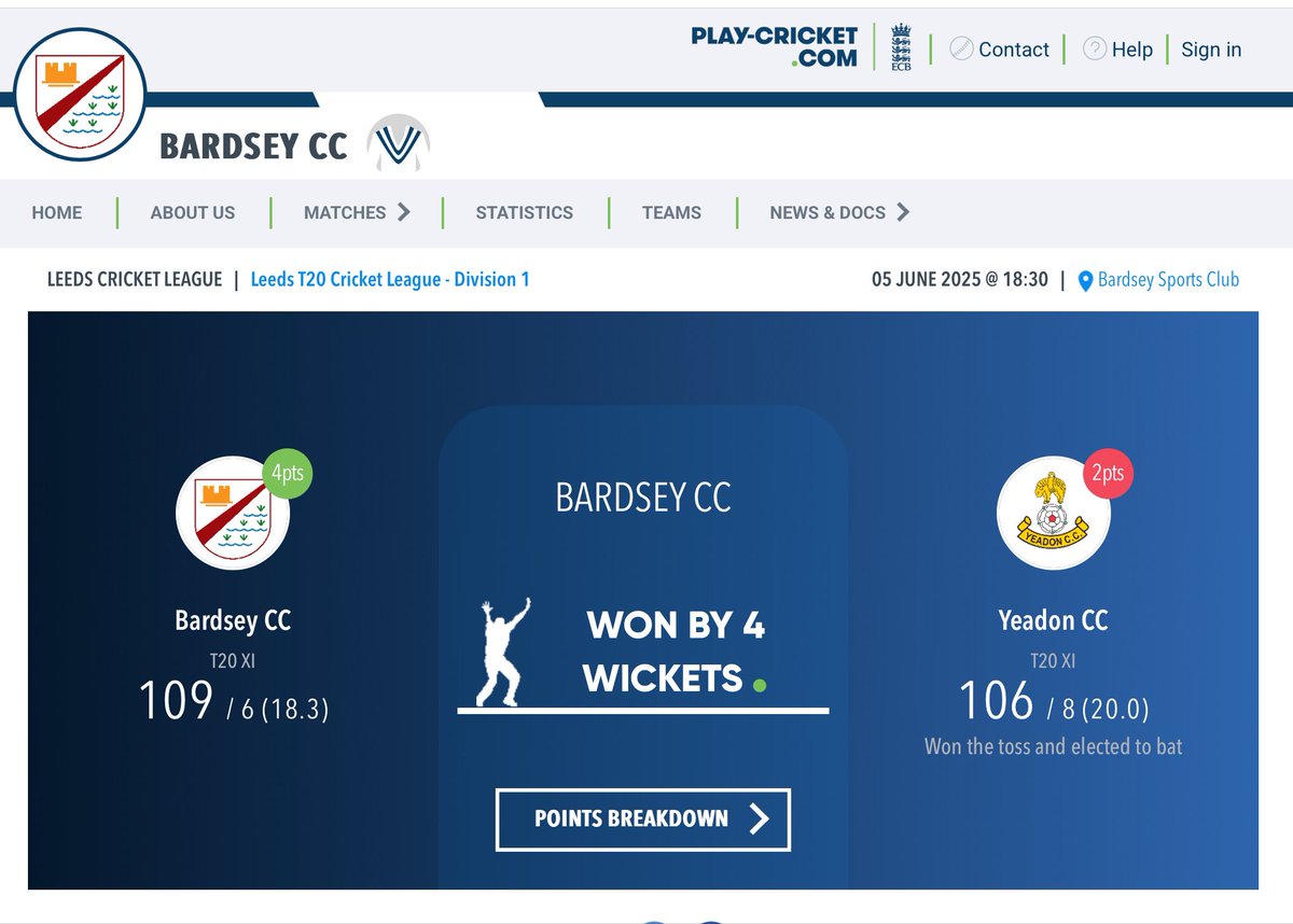 Bardsey CC tweet media