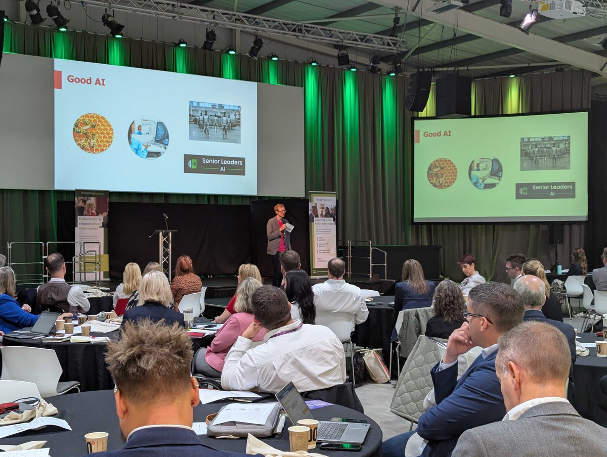 Today, we're at <a href="/leaderstoday/">Inspiring Leaders</a> AI in Schools and MATs Conference!

It's been a fantastic day so far, including Charles taking to the stage to deliver a keynote on 'The Good, The Bad, and The Ugly of AI' this morning.

If you're here too, come visit us on our stand 👋👋