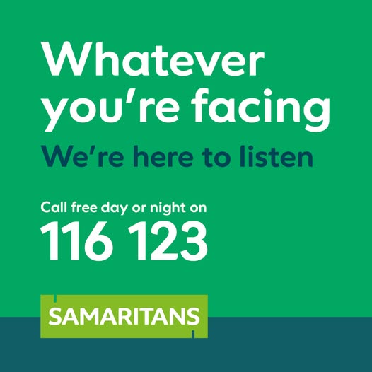 TheStateHospit1's tweet image. 24 July is 24/7 Samaritans Awareness Day. PLEASE SHARE THIS POST - IT COULD SAVE A LIFE. Samaritans provide emotional support to anyone in emotional distress, struggling to cope or at risk of suicide. samaritans.org/how-we-can.../… #samaritans #SaveALife #MentalHealth