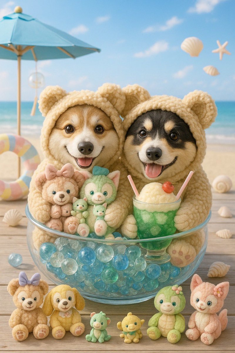 フォロワーさんが作ってくれはりました🤲
ひーやん＆ゼロです( *´艸｀)