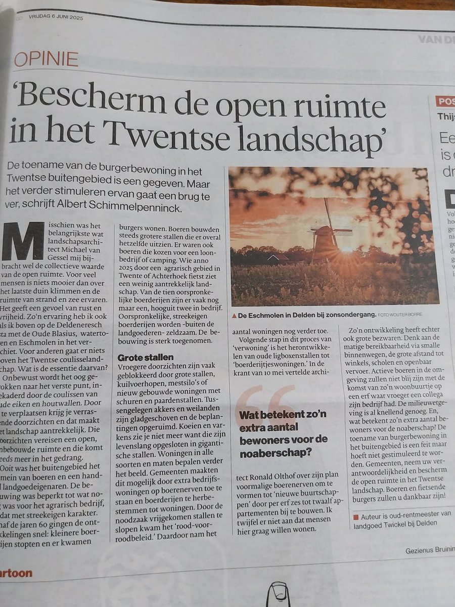 Bescherm de open ruimte in het #Twentselandschap 
#Twente #Natuur #Coulissenlandschap <a href="/stichtingBTL/">🌳 St. Behoud Twents Landschap 💚🐝🦋 🍀🌳</a>  #landgoedtwickel #AlbertSchimmelpenninck