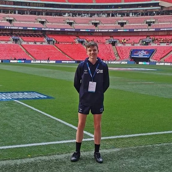 hullfcofficial's tweet image. The club are delighted to hear that 17-year old George Cox will become the first Hull-born referee to take charge of a final at Wembley Stadium tomorrow in the Steven Mullaney Memorial Match between Sirius Academy West and Rainford High School - good luck, George 👏

George began…