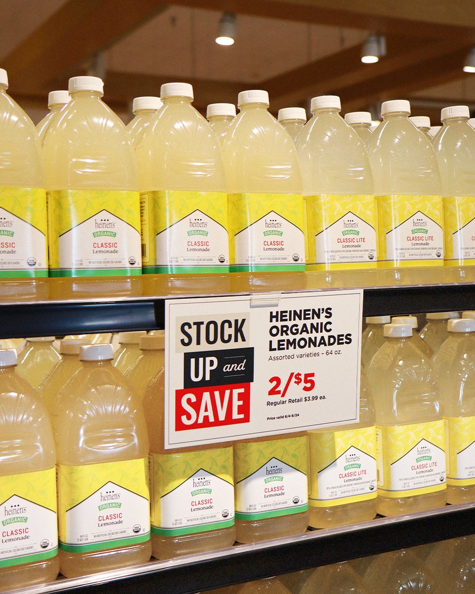 🍋 It's time to stock up and save on Heinen's Organic Lemonades! Get 2 for $5!

Valid in-store, June 4-June 24, 2025, while supplies last. See store for details.