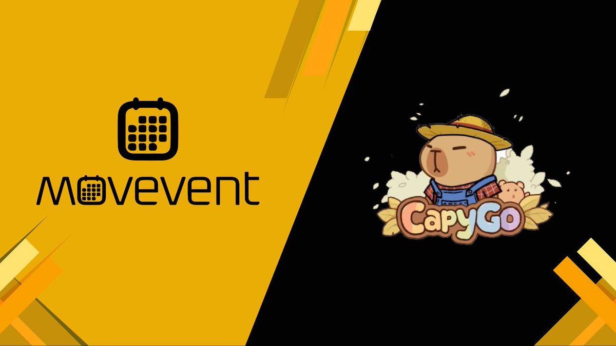 🎉 Partnership Announcement: Capy Go x Movevent 🧢⚡

We’re thrilled to partner with <a href="/Capygoio/">CapyGo</a>— home of a charming NFT collection and one of the most fun mining games in the ecosystem!

With this collaboration, we’re bringing the Capy spirit to Movevent — and you’ll see it