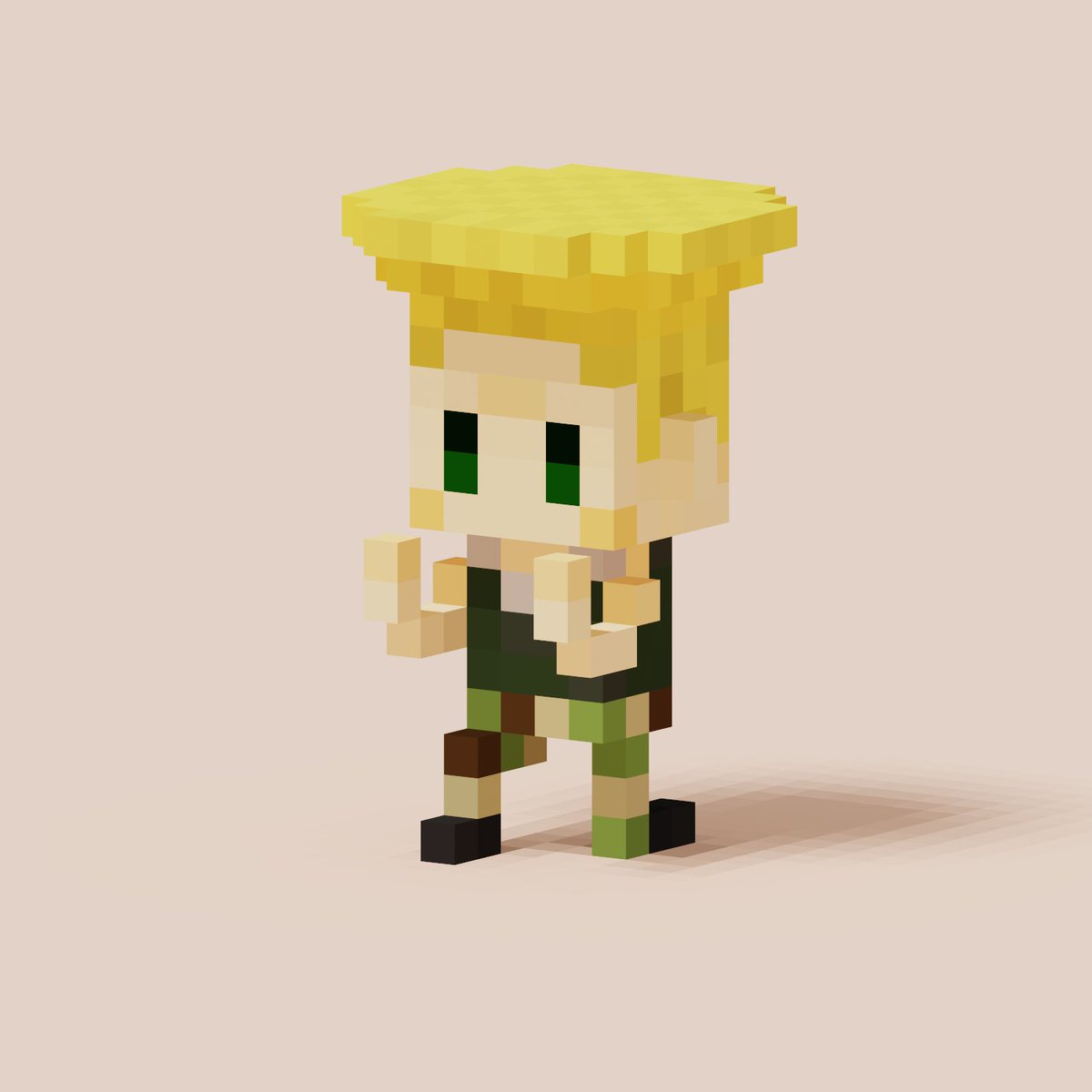 acerola_14's tweet image. ガイル

#magicavoxel 
#voxelart