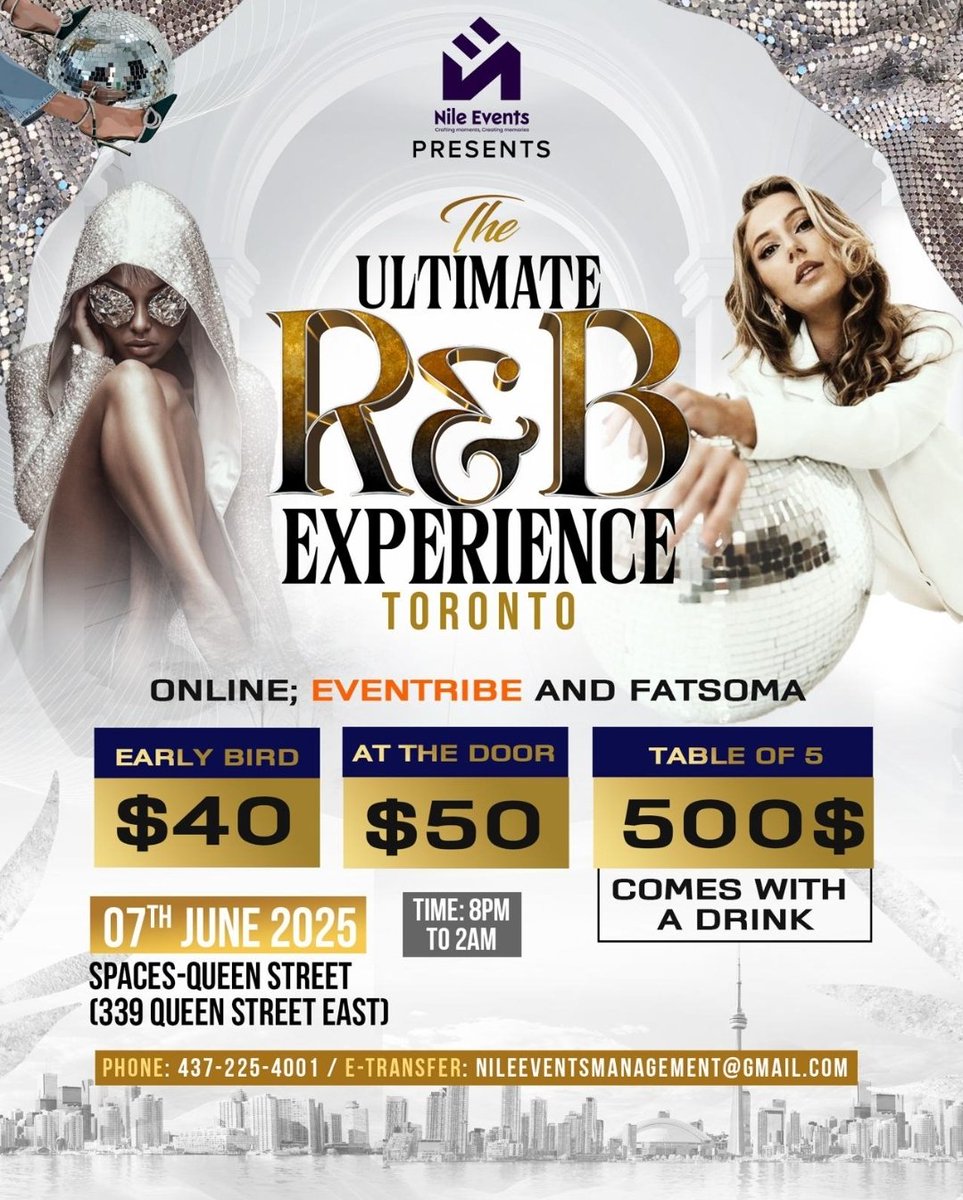 TOMORROW night... it's all about the Ultimate R&amp;B Experience #Toronto 

Check flyer for more info...