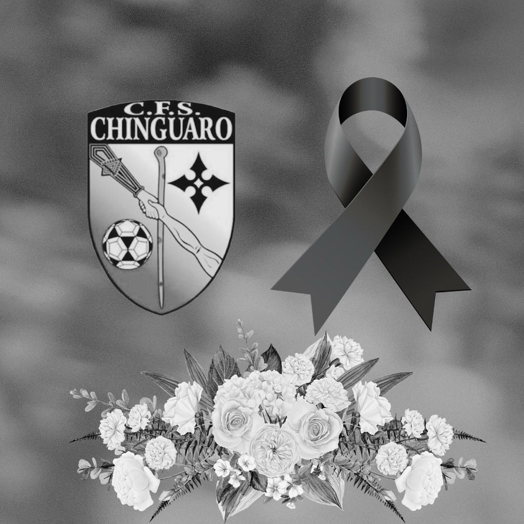 Desde el CFS Chinguaro lamentamos la pérdida de la madre de nuestro jugador del leyendas Jesús Jonatan también familiar directo de nuestro portero Antonio y nuestros entrenadores David y Killian. Nuestra familia está de luto mandando un fuerte abrazo a toda la familia. DEP