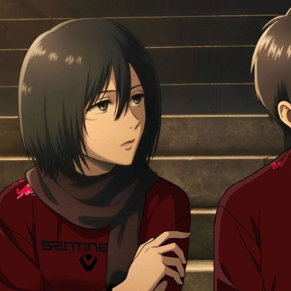 SENAnimesgg's tweet photo. MATCHING PFP 💕
➤ Icon: Mikasa x Eren
➤ Anime: Attack on Titan 🧣
#goSENTINELS #SENTINELS https://t.co/O9XrnplxpY