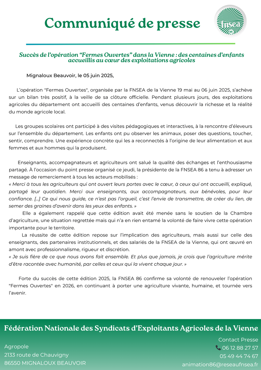 FNSEA 86 tweet media