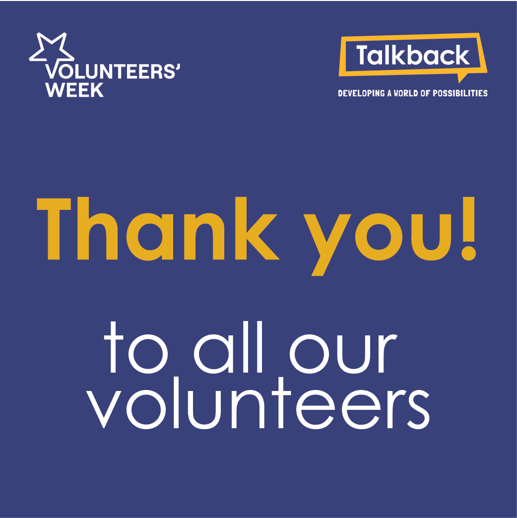 As we come to the end of #VolunteersWeek, we would like to thank all the wonderful volunteers who help us. We currently have 13 volunteers, who contribute 88 hours a week to the work we do. Interested in volunteering?  Watch this video, to find out more:
talkback-uk.com/blog/celebrati…