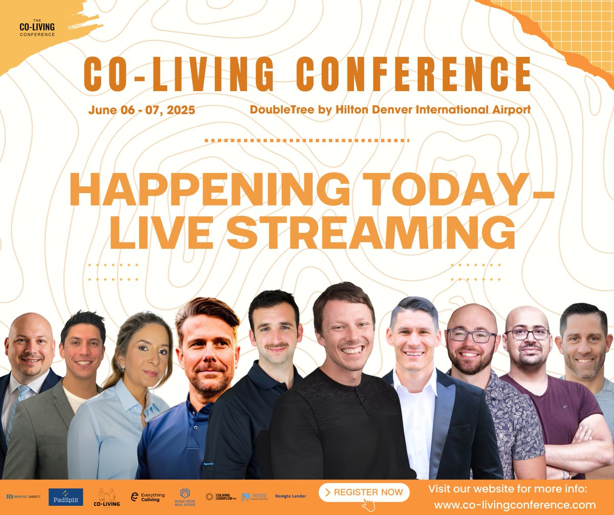 🎥 Happening NOW at the DoubleTree Denver Intl Airport: The Co-Living Conference!
Join Cliff Johnson, Craig Curelop, Clara Arroyave, Sam Wegert, Grant Shipman &amp; more LIVE!

🎟 Last seats: Co-LivingConference.com
🌍 Stream it all.

#colivingmovement #denver2025