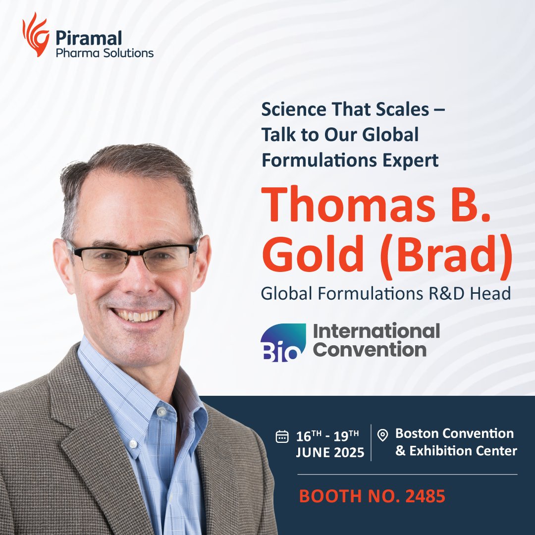 Meet Thomas B. Gold (Brad), Head of Global Formulations R&amp;D &amp; key member of our Science Collective. With 30+ years of innovation across 3 continents, Brad’s work brings complex drug products to life. 

Catch him at #BIO2025 let’s talk science 💊 #BIOInternational