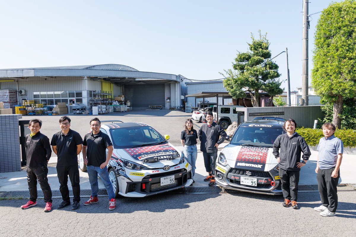 fujito7171's tweet photo. レッキも無事終わり、いよいよ明日8:58からスタート！🏎️

ブレーキ負荷の高い今回に向けて、車両を大きくアップデートしてもらいました！
前回大会から時間が無い中、仕上げてくれたみんなに感謝でいっぱいです。

色んな思いを乗せて走るラリー！
2日間応援よろしくお願いします！
 #全日本ラリー https://t.co/tkd8fwwzK1
