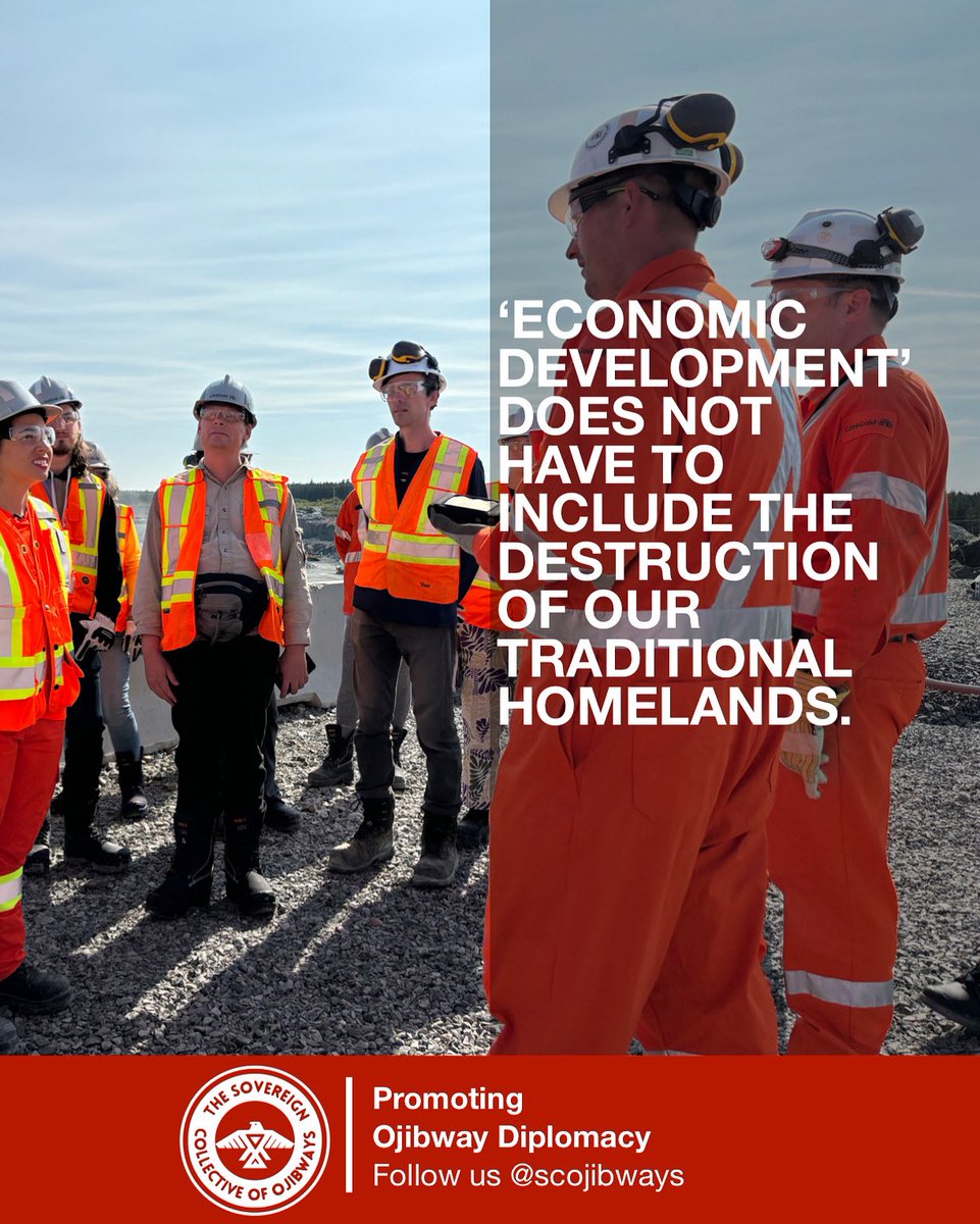 ‘Economic Development’ does not have to include the destruction of our traditional homelands. 

🚬🪶 — Promoting Ojibway Diplomacy: follow us and stay updated <a href="/scojibways/">The Sovereign Collective of Ojibways</a>!