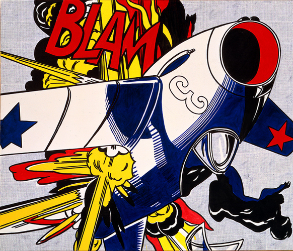Blam #artbots #lichtenstein