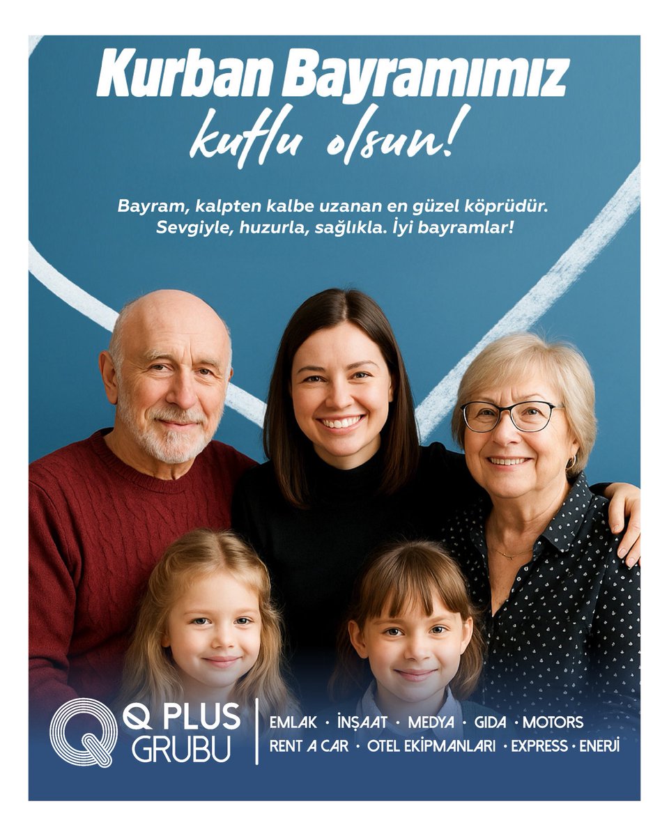 qplusinsaat's tweet photo. Q Plus Grubu
#qplus #qplusgrubu #qplusgroup #qplusemlak #qplusmedya #qplusexpress #qplusinsaat #qplusgida #qplussigorta  #qplusotelekipmanları #qplusrentacar #qplusmotors  #kurban #aile #çocuk # bayram #kurbanbayramı #biradimönde https://t.co/YmBtyV6zhP