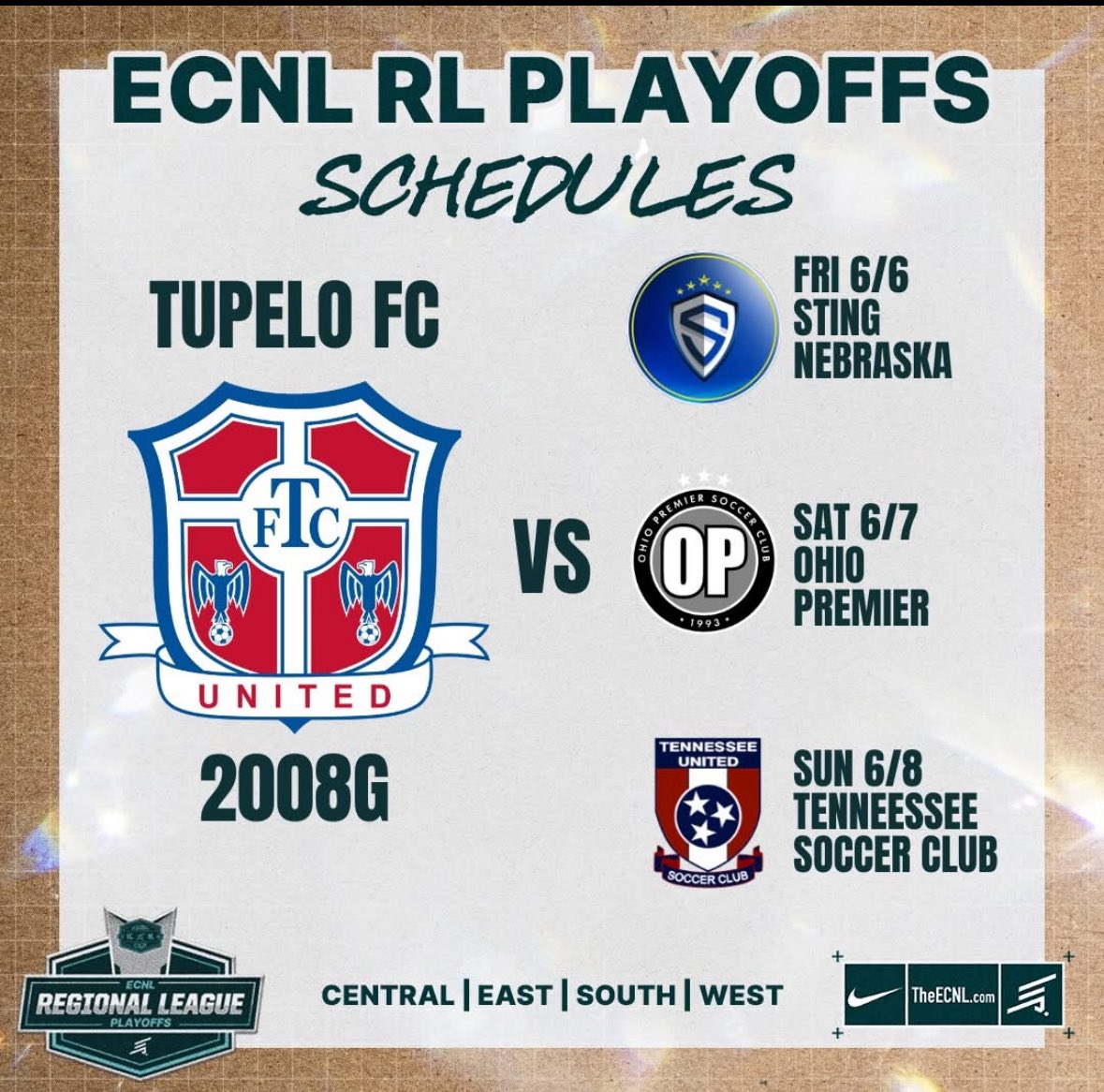 Playoff time. Let’s gooooo! All games on Veo at 10am central.