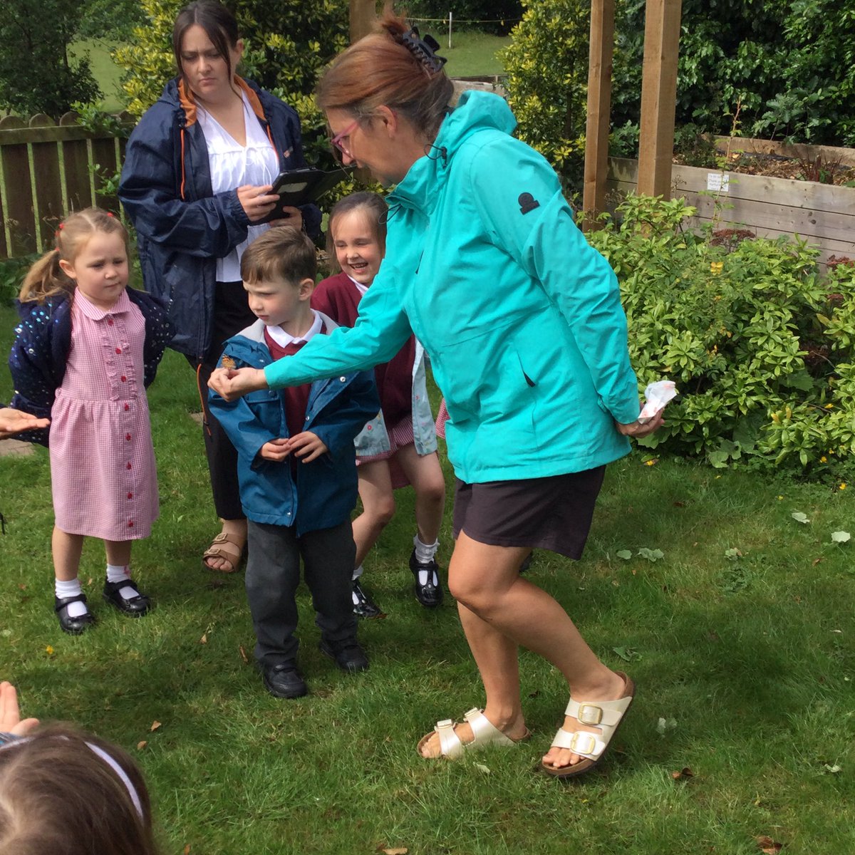 The caterpillars in Early Years have finally turned into butterflies. The children really enjoyed setting them free in our Prayer Garden.