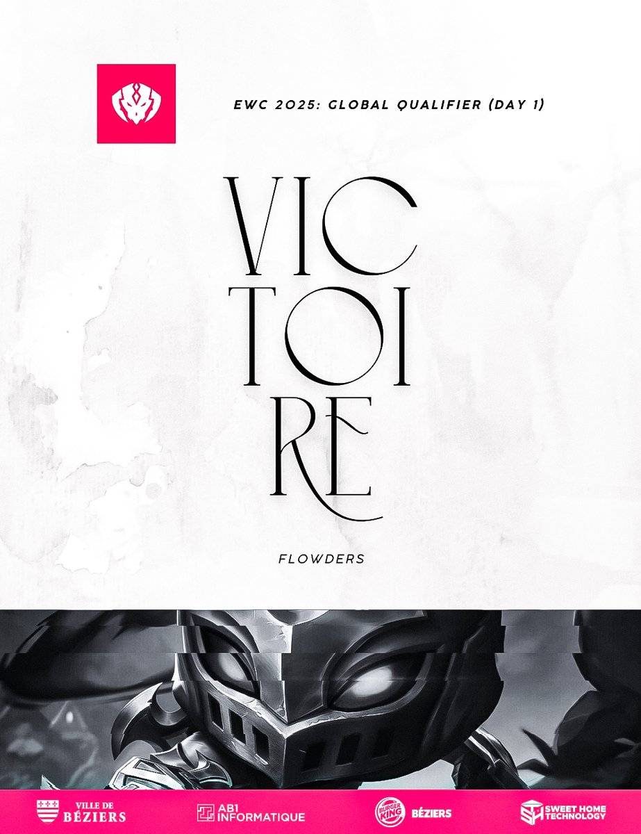 OSLOW Béziers Esport (@oslowesport) on Twitter photo Un sans-faute pour commencer ✅
Victoire 2-0 pour <a href="/FlwDeRs/">QAD FlwDeRs</a> et son équipe face à NIP à l’Esports World Cup 2025 !
<a href="/TftRebanav/">Rebanav</a>, <a href="/EsPat_/">QAD | EsPat</a> & <a href="/Voltariuxwow/">SLY Voltariux</a> assurent un max aux côtés de Flowders 💪
Rendez-vous demain à 11h vs <a href="/100Thieves/">100 Thieves</a> ! #EWC2025 #TFT Un sans-faute pour commencer ✅
Victoire 2-0 pour <a href="/FlwDeRs/">QAD FlwDeRs</a> et son équipe face à NIP à l’Esports World Cup 2025 !
<a href="/TftRebanav/">Rebanav</a>, <a href="/EsPat_/">QAD | EsPat</a> & <a href="/Voltariuxwow/">SLY Voltariux</a> assurent un max aux côtés de Flowders 💪
Rendez-vous demain à 11h vs <a href="/100Thieves/">100 Thieves</a> ! #EWC2025 #TFT