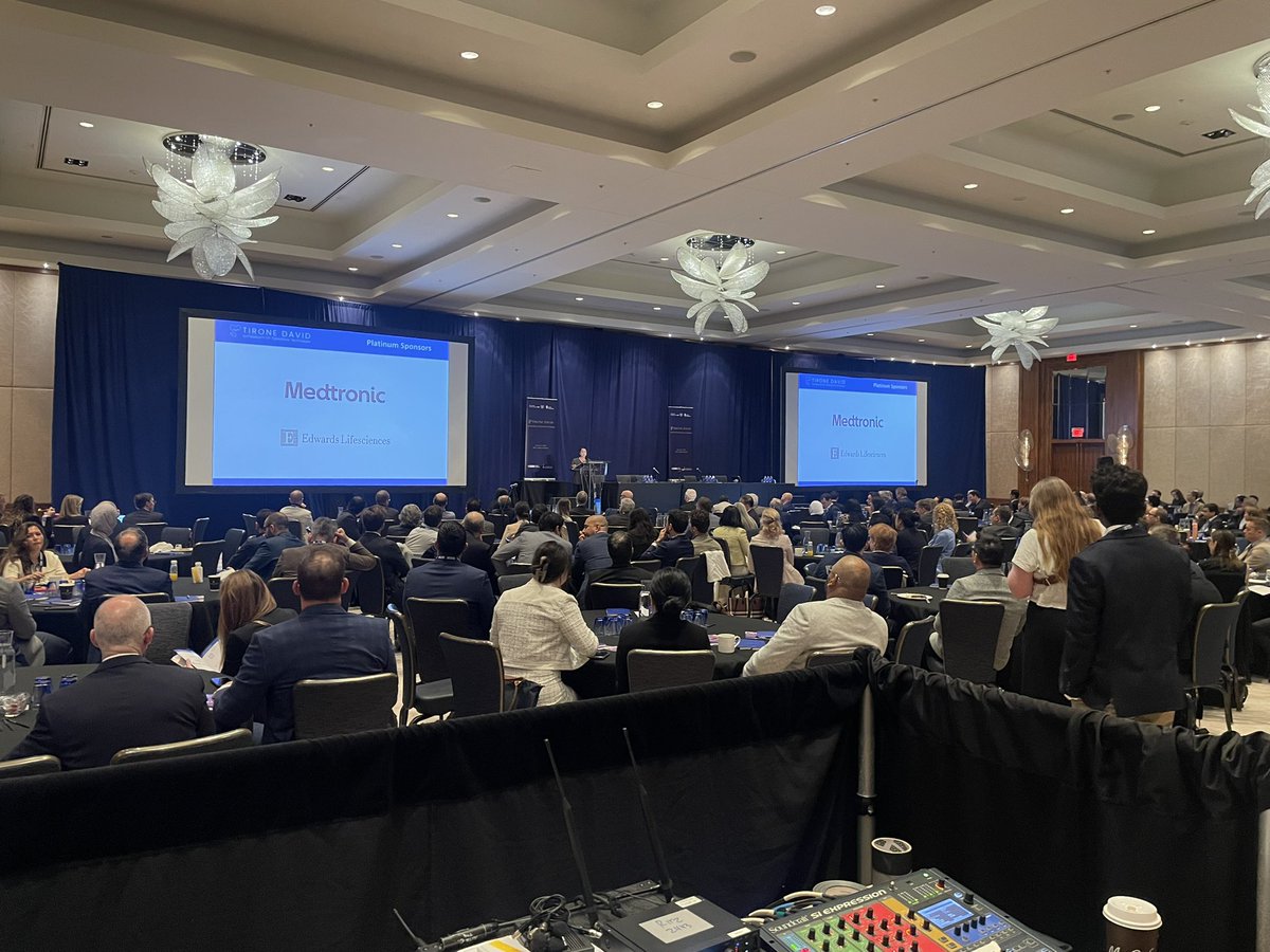 MichaelMwachu's tweet image. And we’re off to an incredible start of the #TironeDavid symposium on operative techniques! Packed room. Testament to the monumental impact of #DrDavid. Congrats @OuzounianMD on organizing such an incredible meeting!