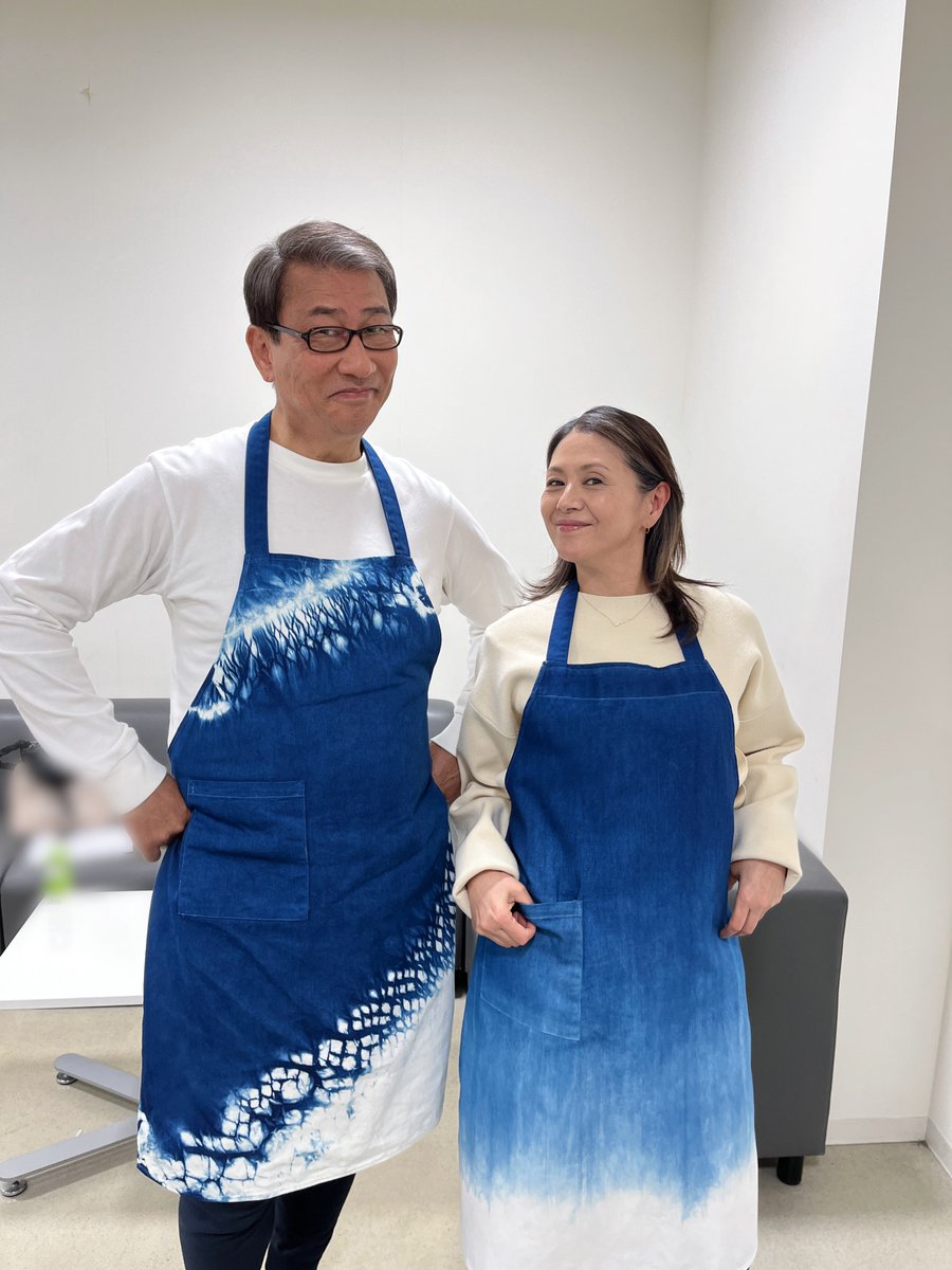 藍染　エプロン　伊勢藍　　続・続最後から2番目の恋 383919df6ba2e41f5b449057035727