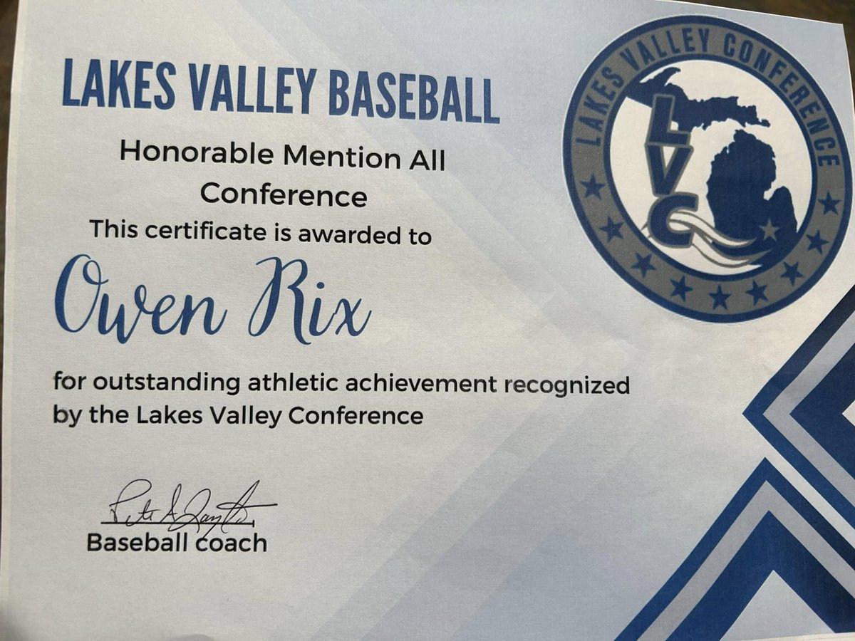 srix71's tweet image. WLN Baseball. Congrats Owen on earning All-Conference 2nd team, Academic All-District and Academic All-Region! Not to mention National Honor Society and taking 1st Place in the state MITES competition for the 2nd year in a row!! So proud of you!! Awesome job bud!!
@Owenrix2026