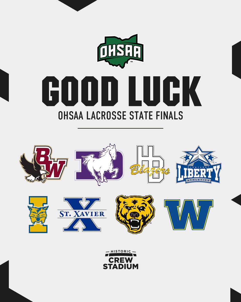 Historic Crew Stadium (@crewstadium) on Twitter photo State Titles On The Line ๐ฅ
The best OHSAA lacrosse teams will face-off at <a href="/CrewStadium/">Historic Crew Stadium</a> this weekend. Congratulations and best of luck to all the participating teams ๐ State Titles On The Line ๐ฅ
The best OHSAA lacrosse teams will face-off at <a href="/CrewStadium/">Historic Crew Stadium</a> this weekend. Congratulations and best of luck to all the participating teams ๐