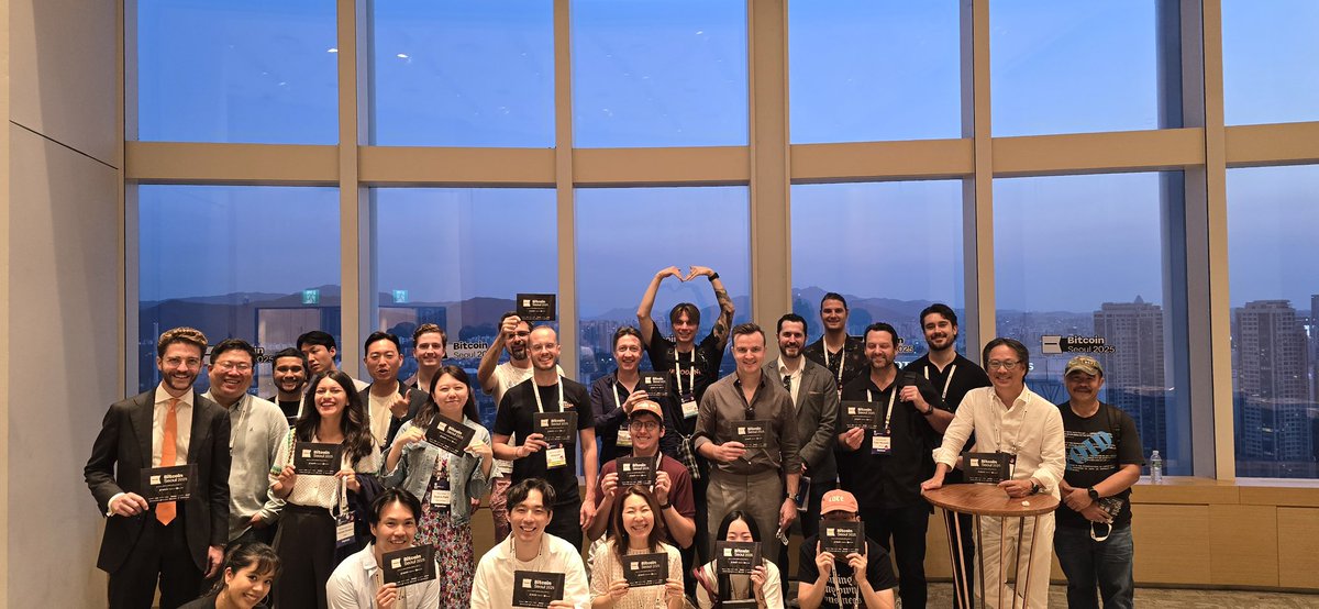 These are the ones who never stop.
Creators, builders, connectors. and relentless movers.
Those who dream of a better world
have now begun to paint Asia orange with Bitcoin.

Bitcoin Seoul 2025 was your stage.
It was a true honor to stand alongside you.

Now, the real journey