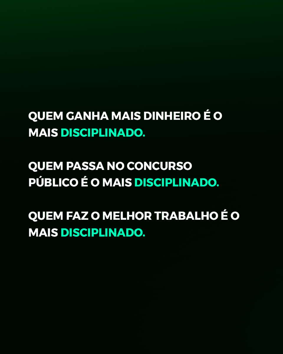 ❇️A verdadeira recompensa vai para aqueles que agem, que persistem mesmo diante dos desafios e que estão dispostos a dar o seu melhor a cada dia.

🧠Mentalidade é tudo! Se você quer alcançar resultados extraordinários, é preciso cultivar uma mentalidade disciplinada, focada e