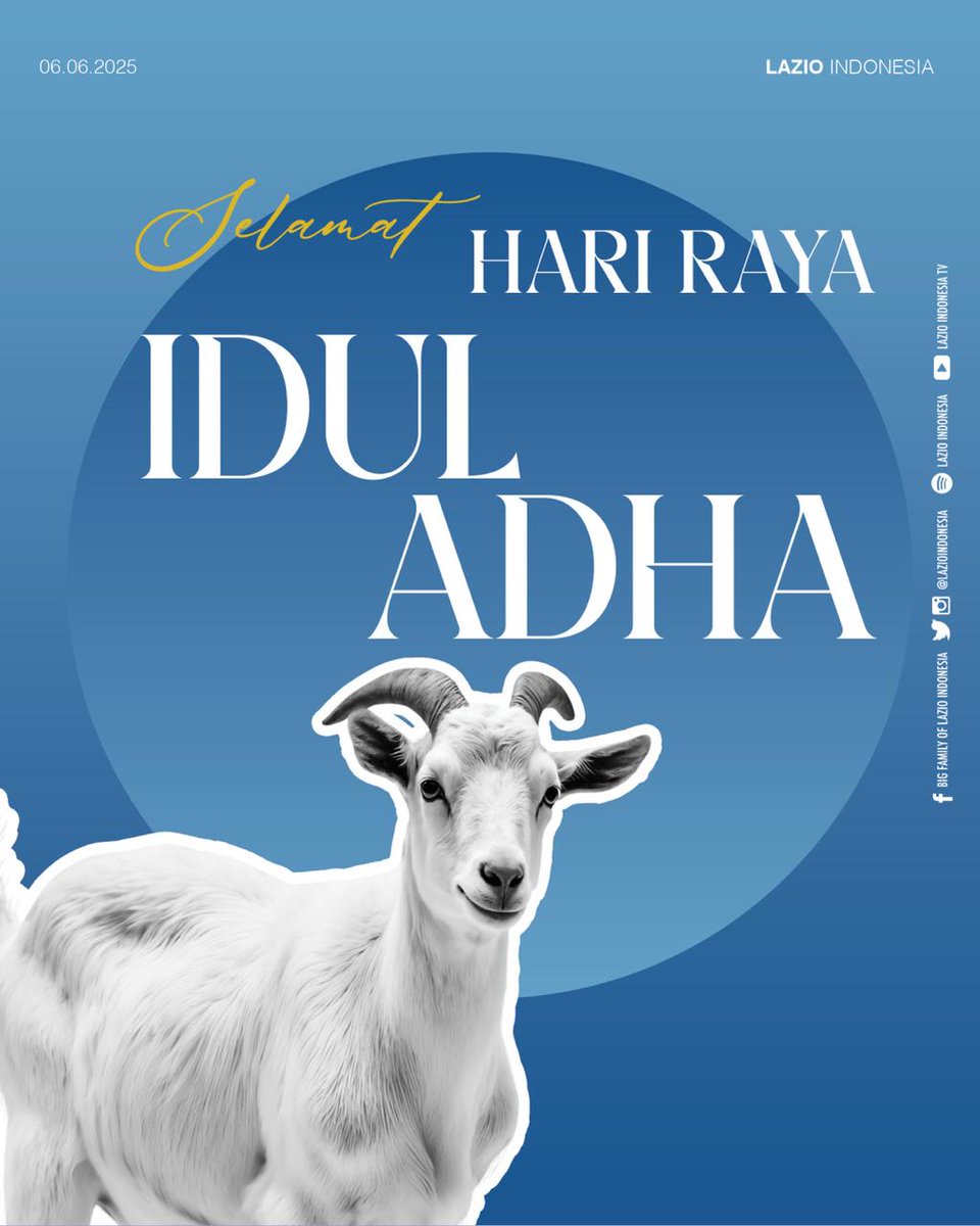 Selamat hari raya Idul Adha 1446 Hijriyah. Teladani ketaatan Nabi Ibrahim dan keikhlasan Nabi Ismail dalam kehidupan kita sehari-hari.