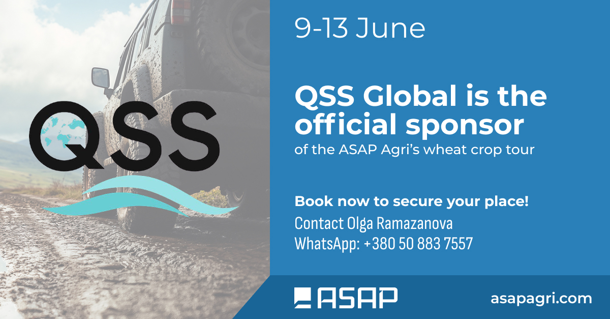 🌾 ASAP Agri and QSS Global — together in a wheat crop tour across Ukraine!

Next week, the ASAP Agri team embarks on its highly anticipated wheat crop tour across Ukraine, aiming to assess the production outlook for the 2025/26 marketing year. The focus is on evaluating real