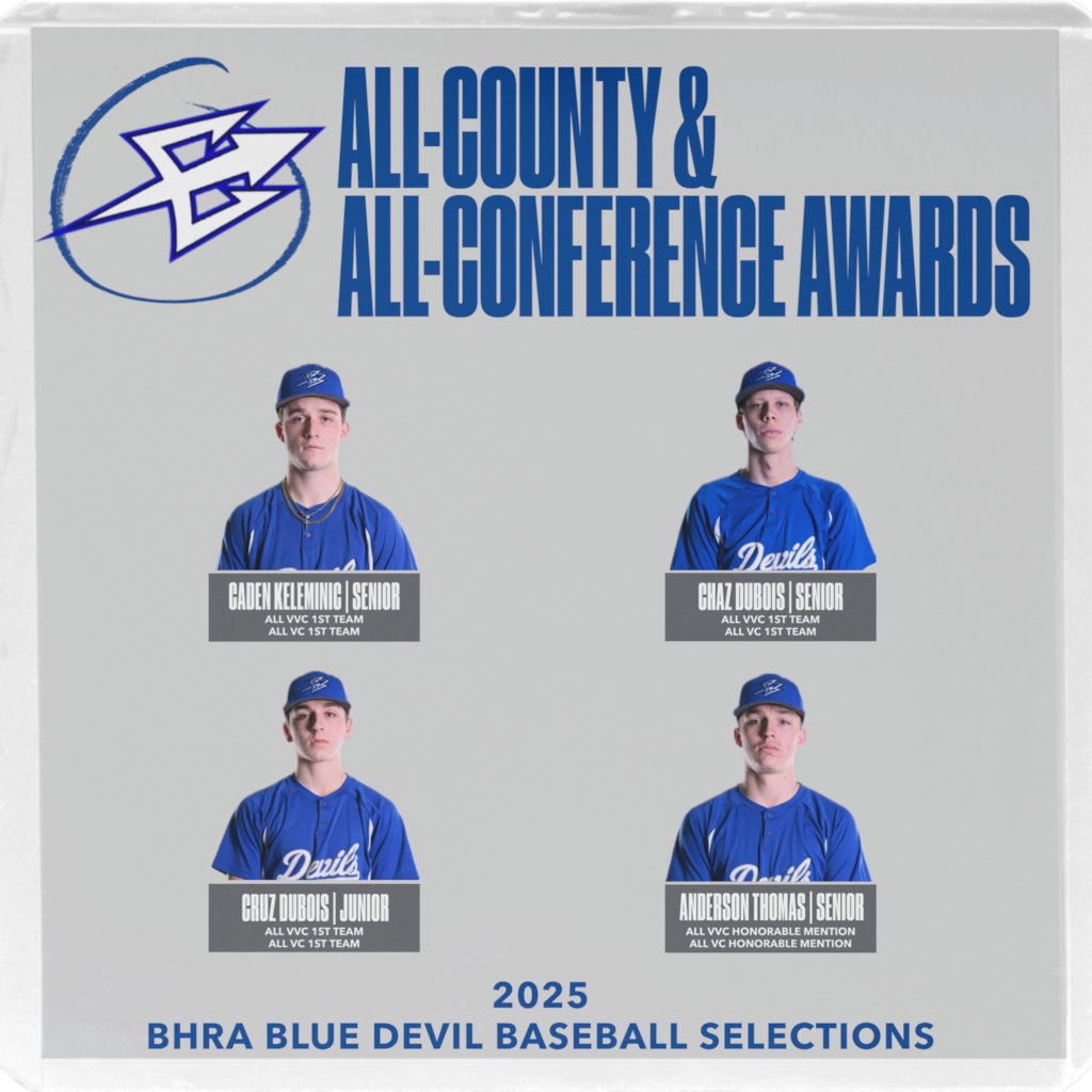 BHRA would like to congratulate our nine spring student-athletes on earning All Vermilion Valley Conference &amp; All Vermilion County honors for the 2025 season! 🥎⚾⭐

Go Blue Devils!