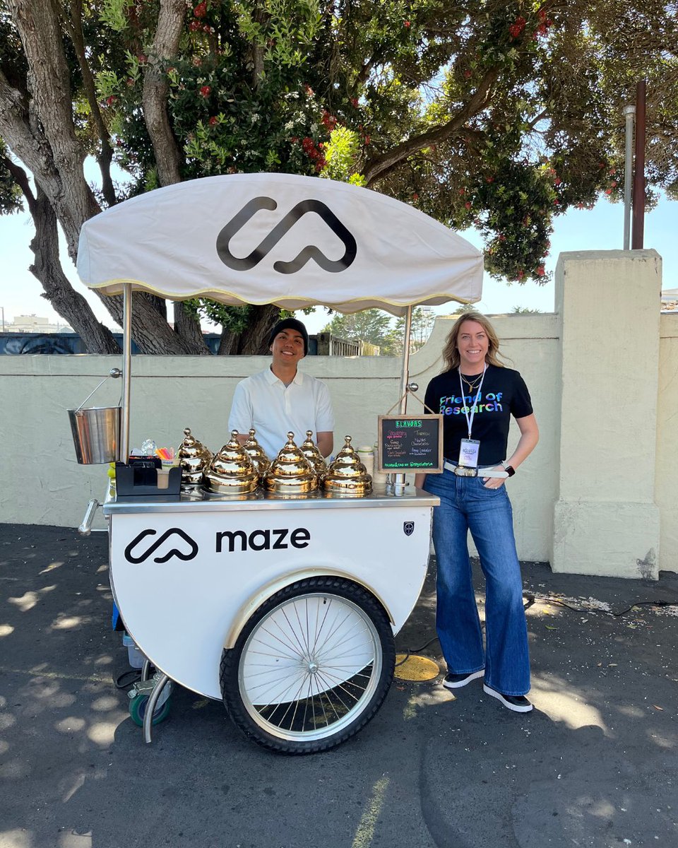 That’s a wrap on Learners #ResearchWeek!

Thank you to everyone who came by our booth to say hello, explored Maze, added predictions to our time capsule, cooled down with gelato, and shared your excitement on what’s next for user research. 🍨🫶